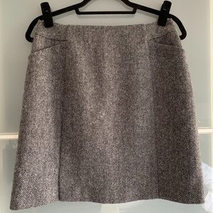 Boden Wool Harringbone skirt